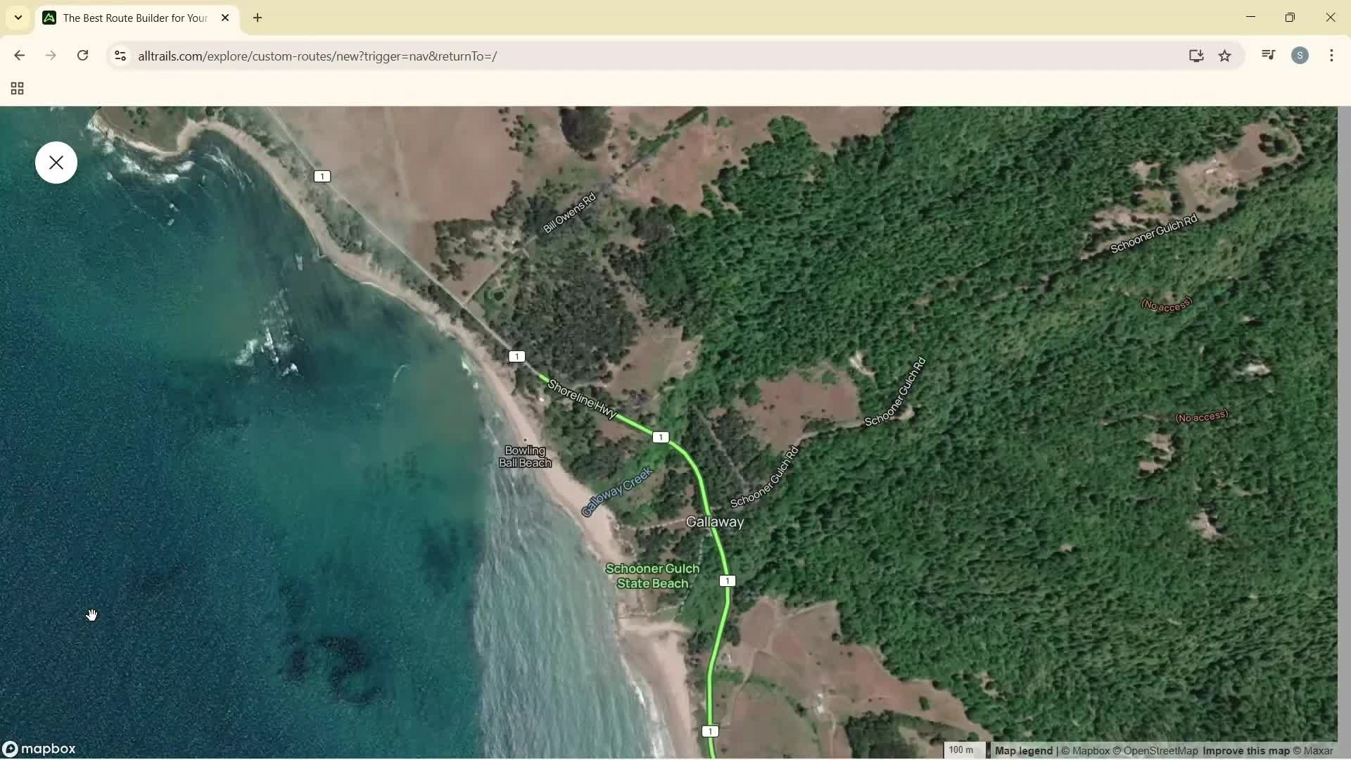Creating a route screenshot