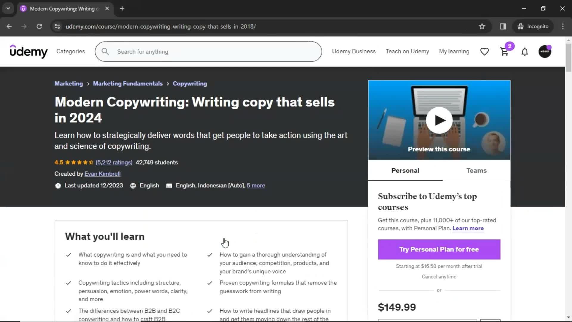 Buying something on Udemy video thumbnail