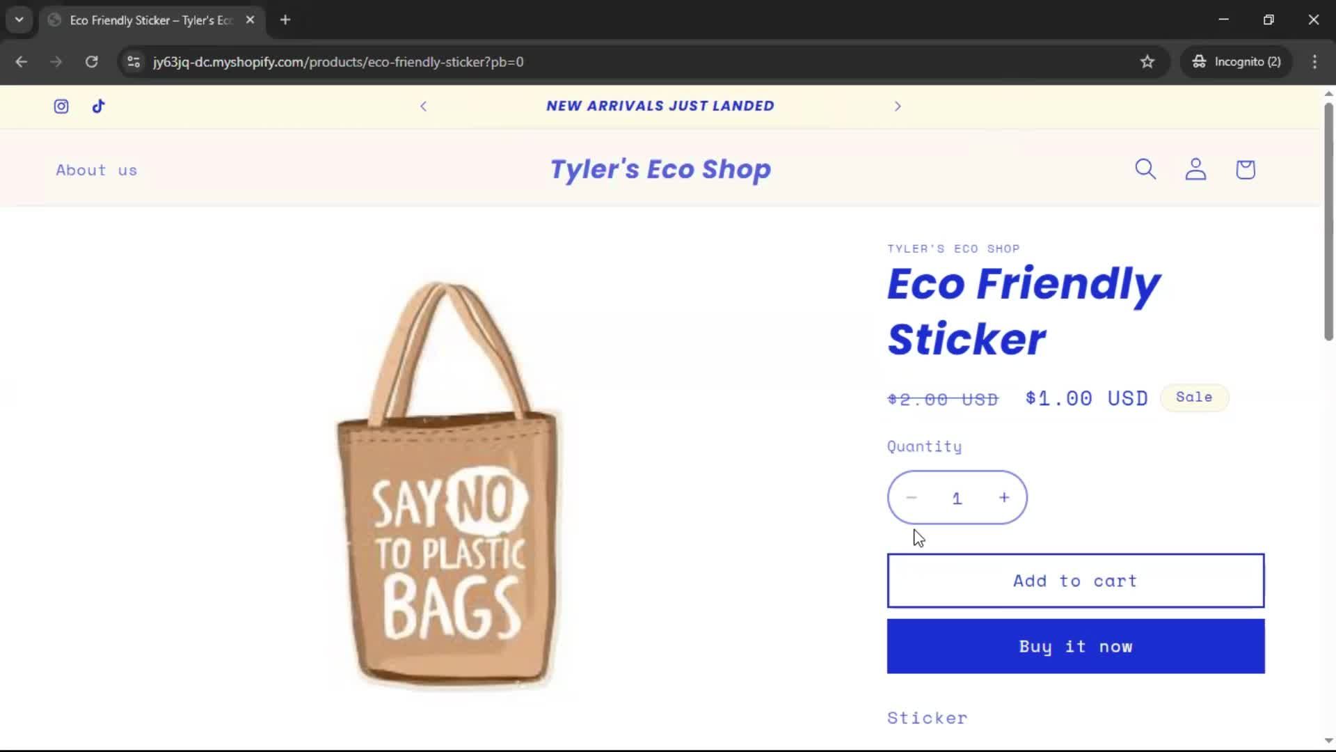 Buying something on Shopify video thumbnail