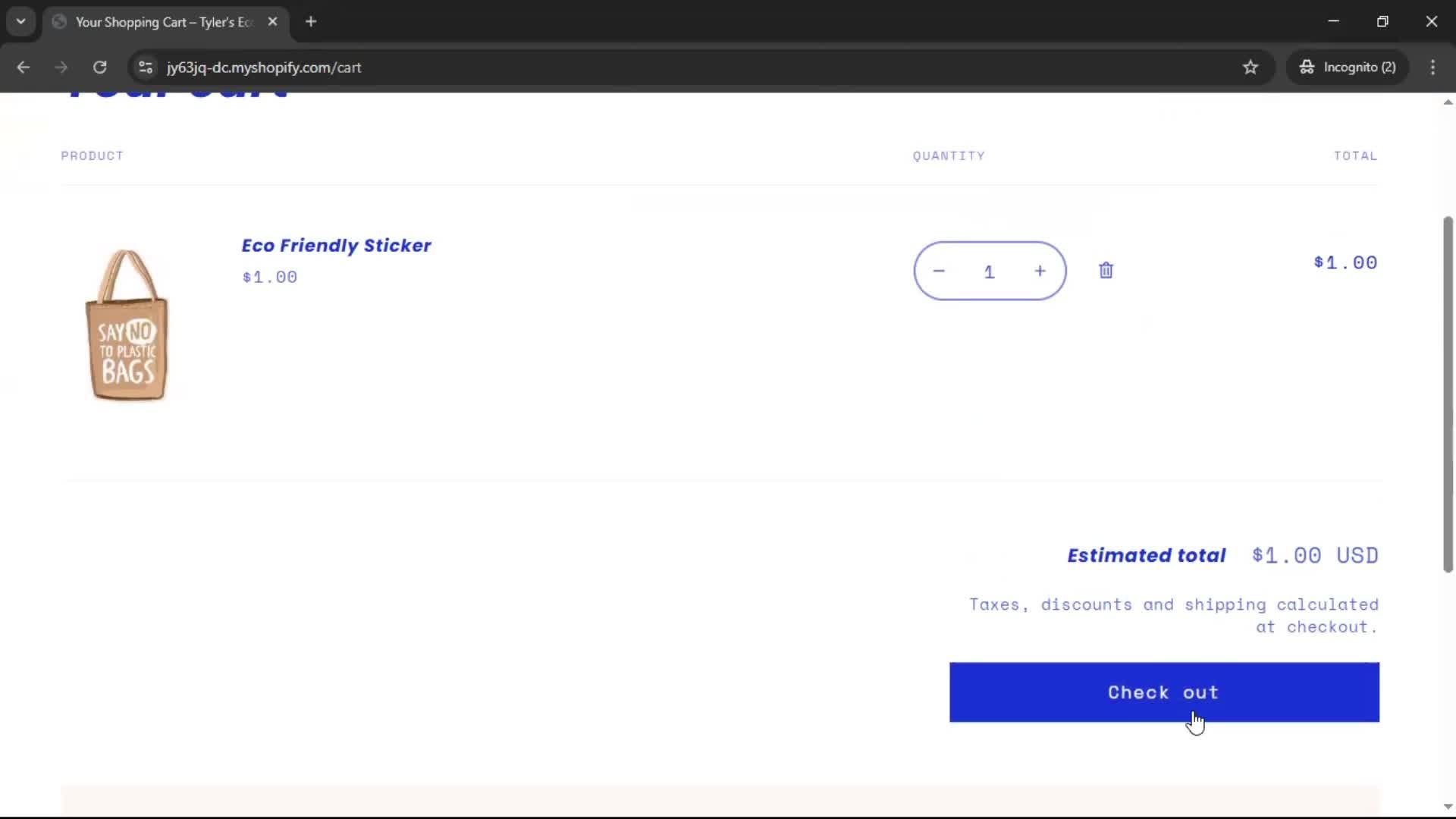 Buying something screenshot