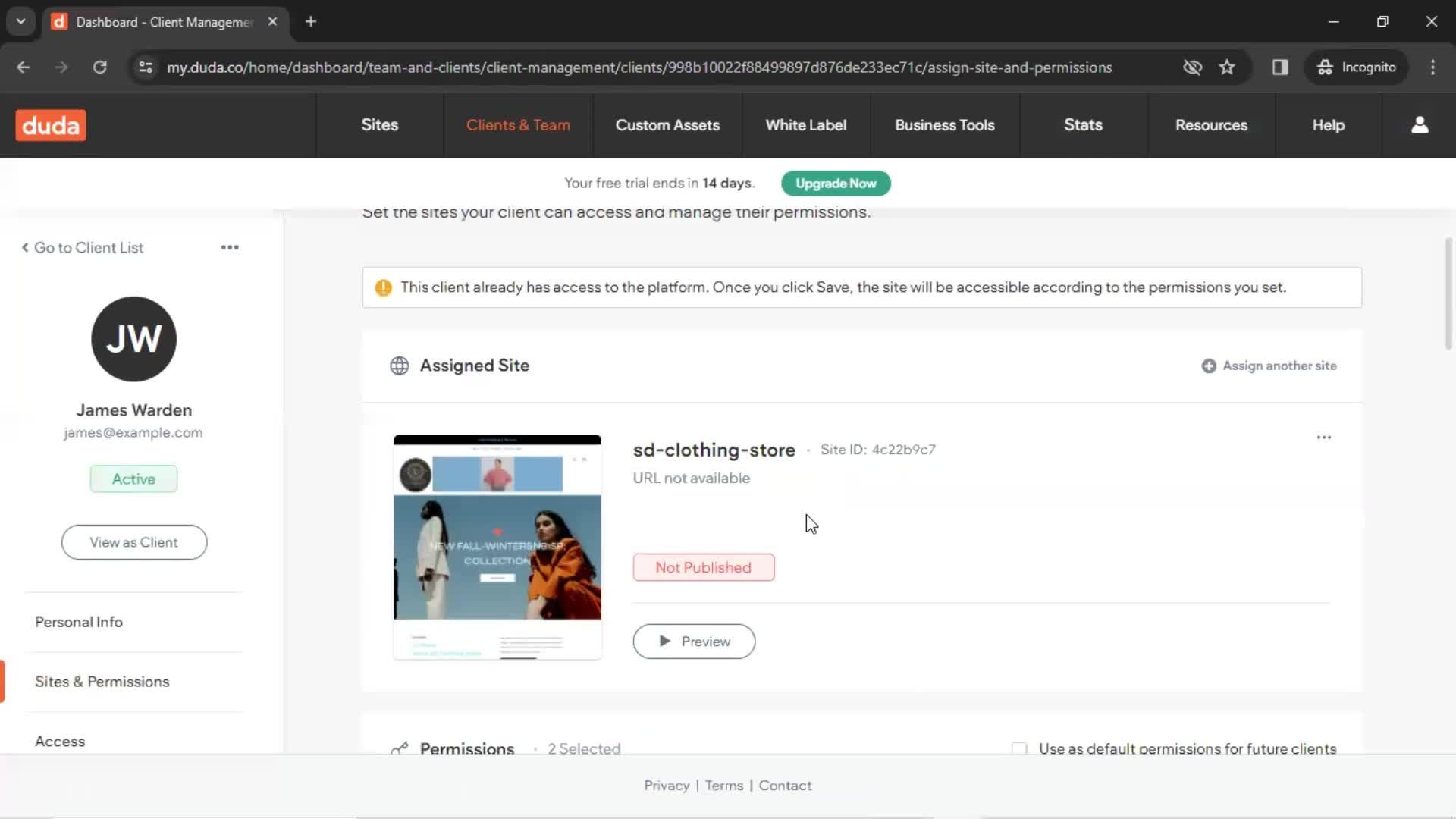 CRM screenshot