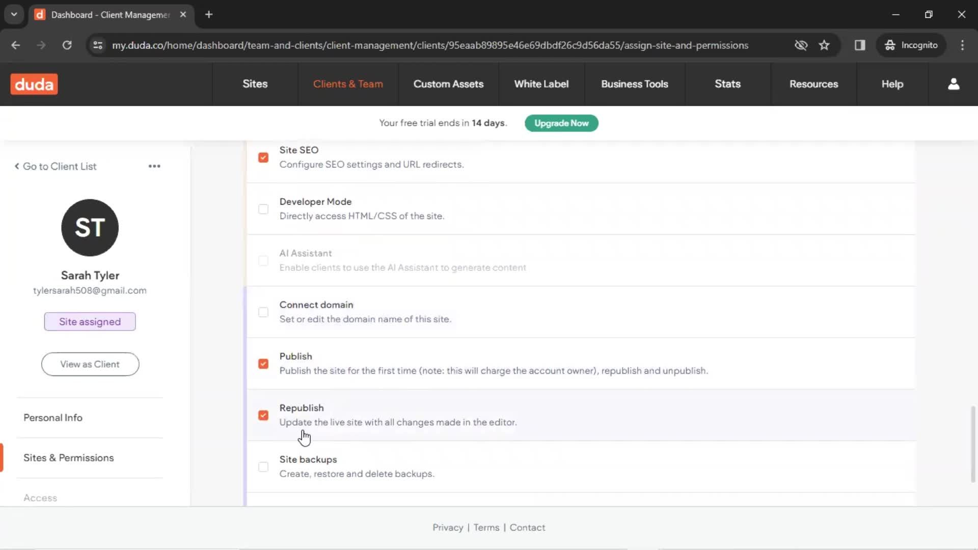CRM screenshot