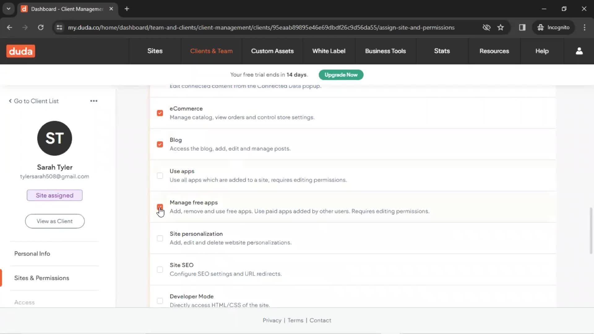 CRM screenshot