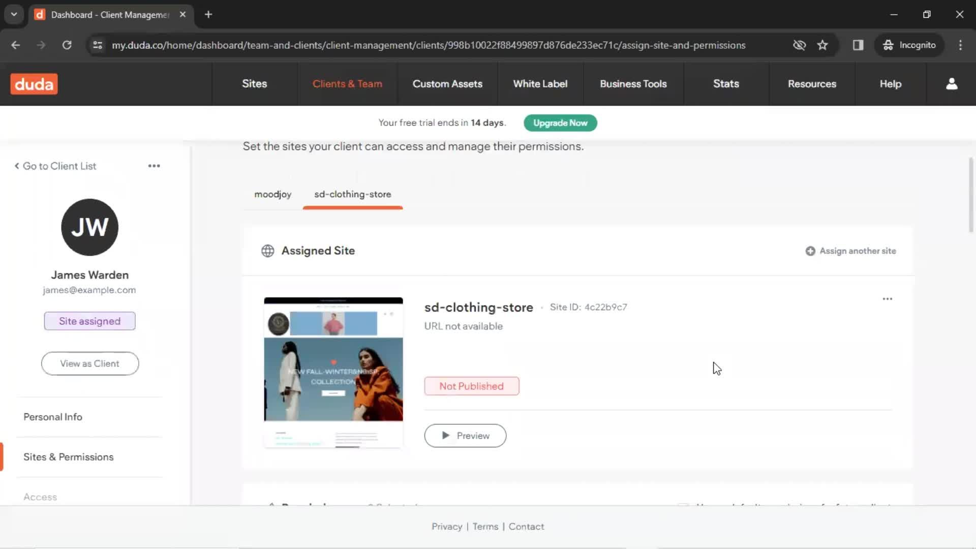 CRM screenshot