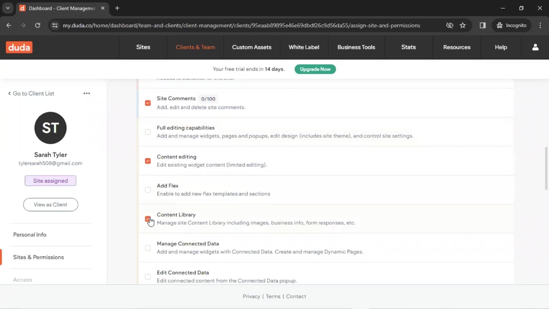 CRM screenshot