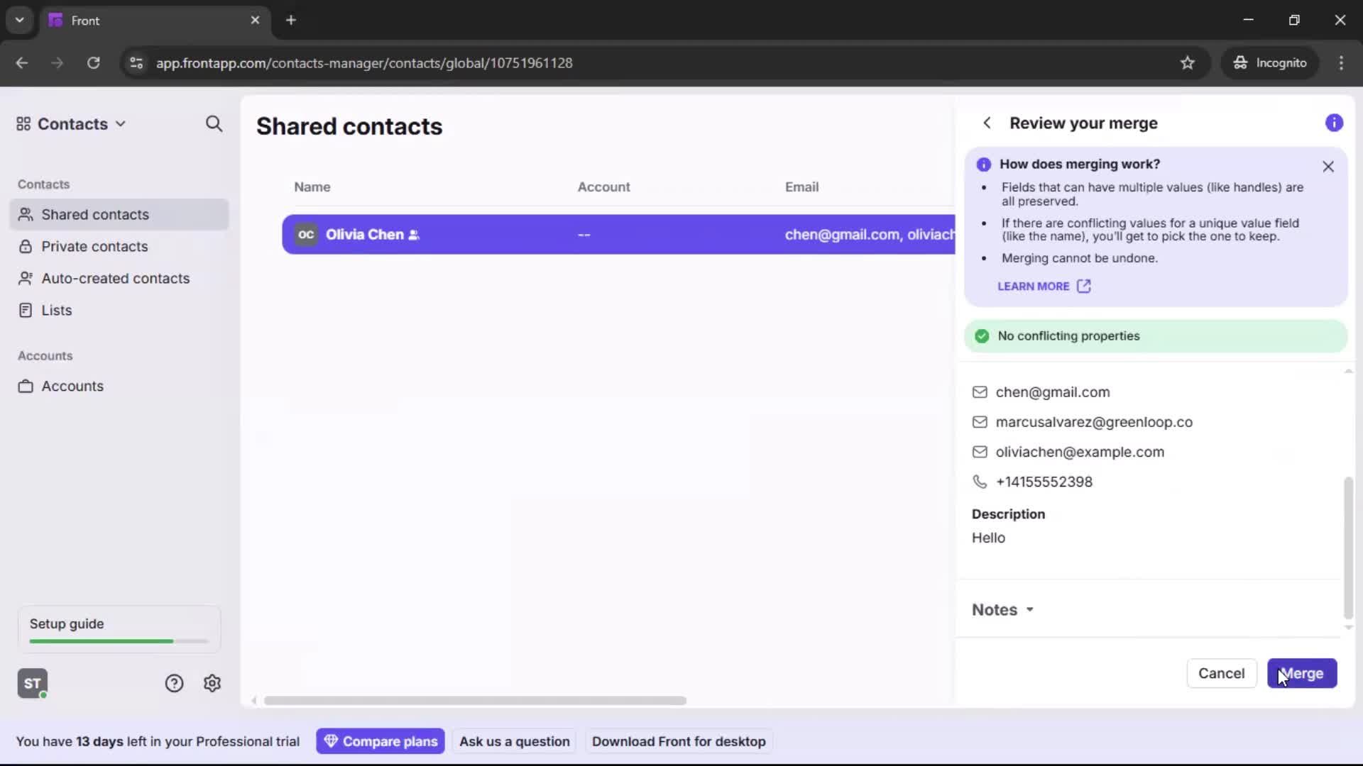 CRM screenshot