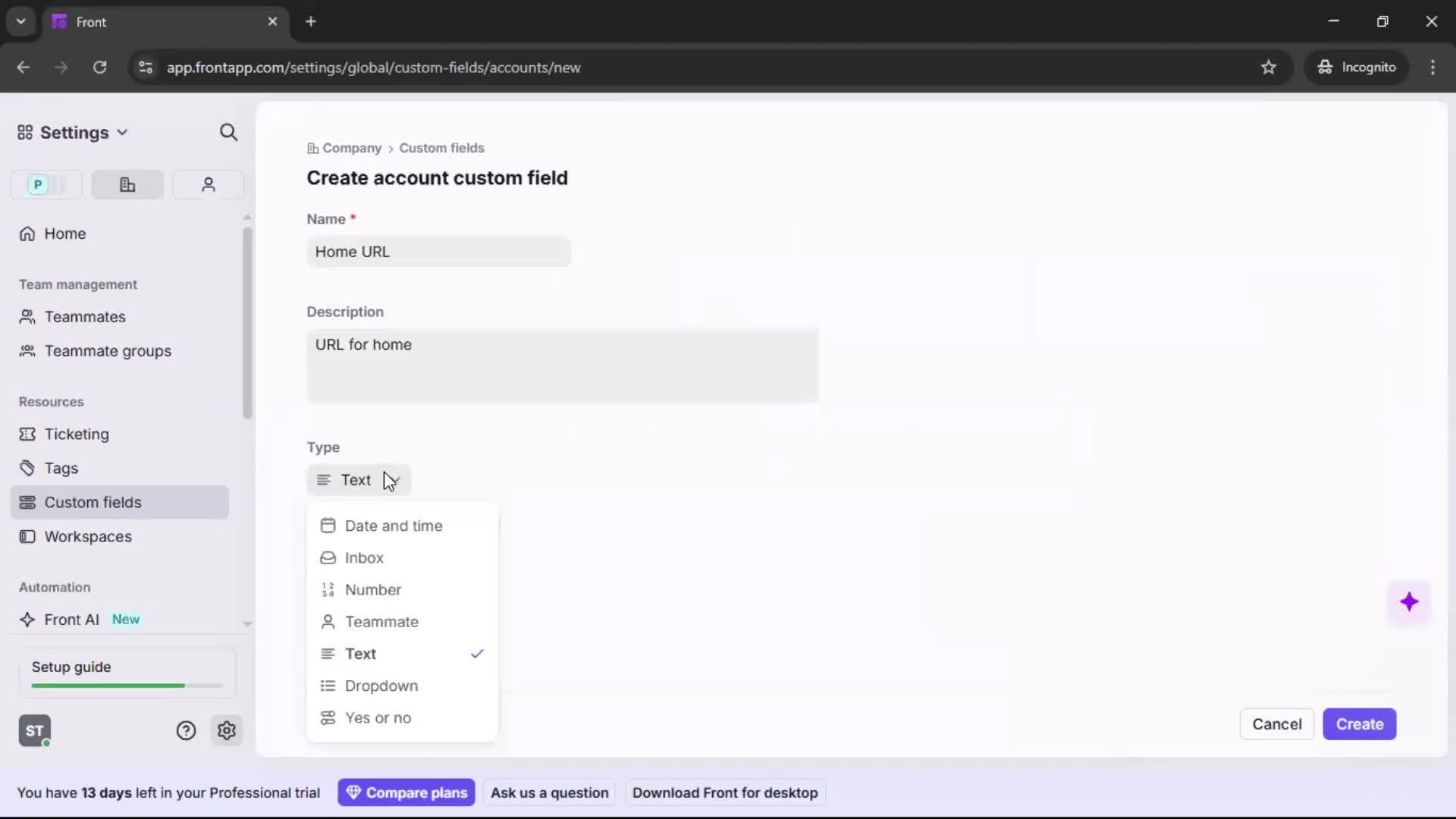 CRM screenshot