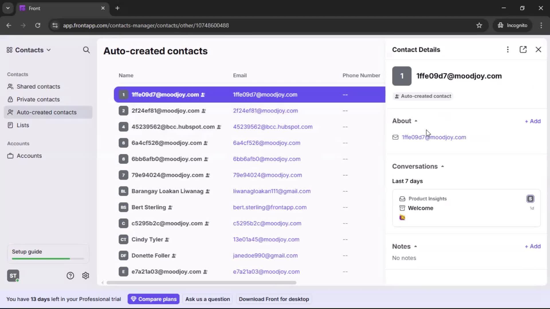 CRM screenshot