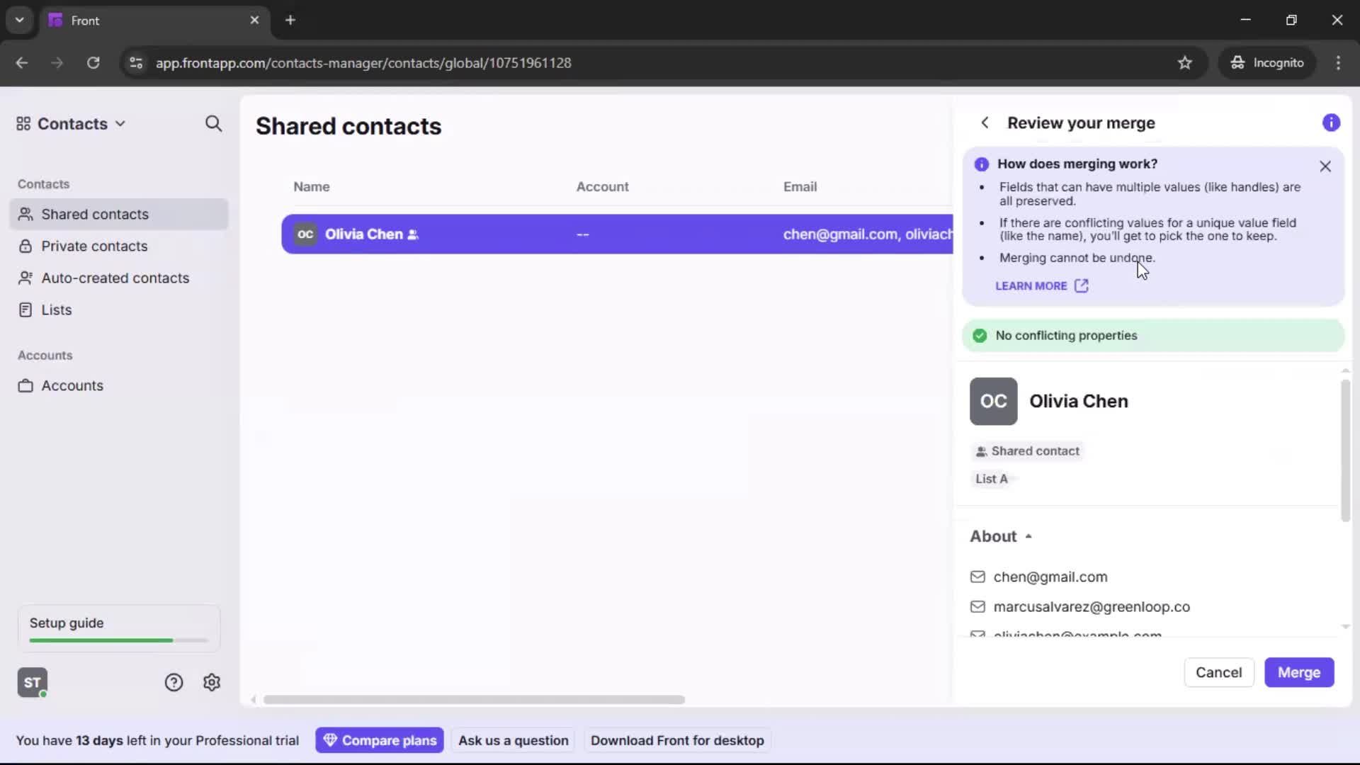 CRM screenshot
