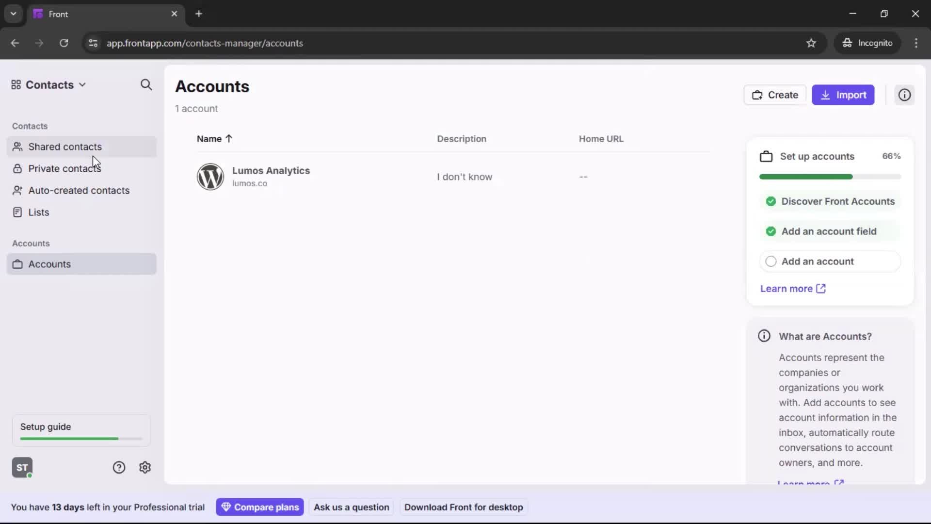 CRM screenshot