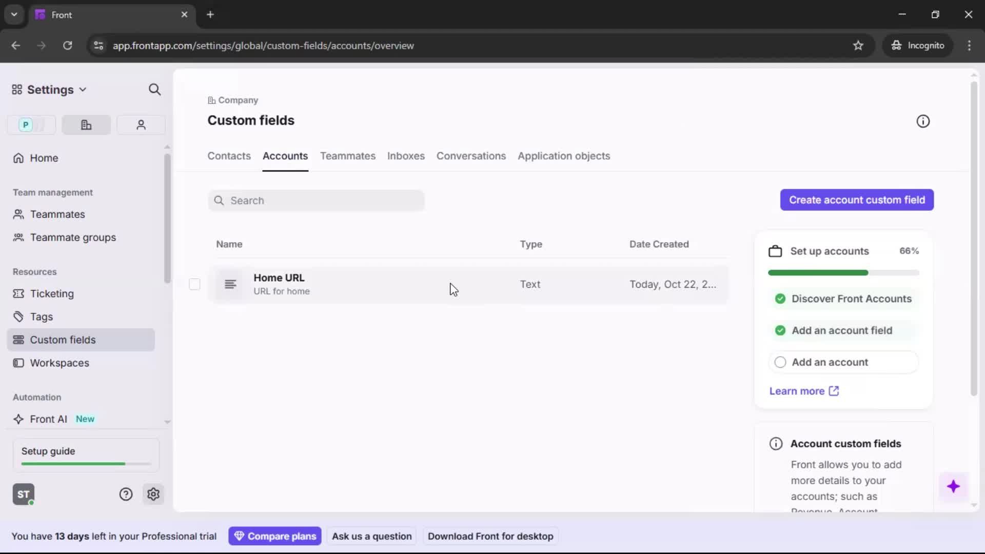 CRM screenshot