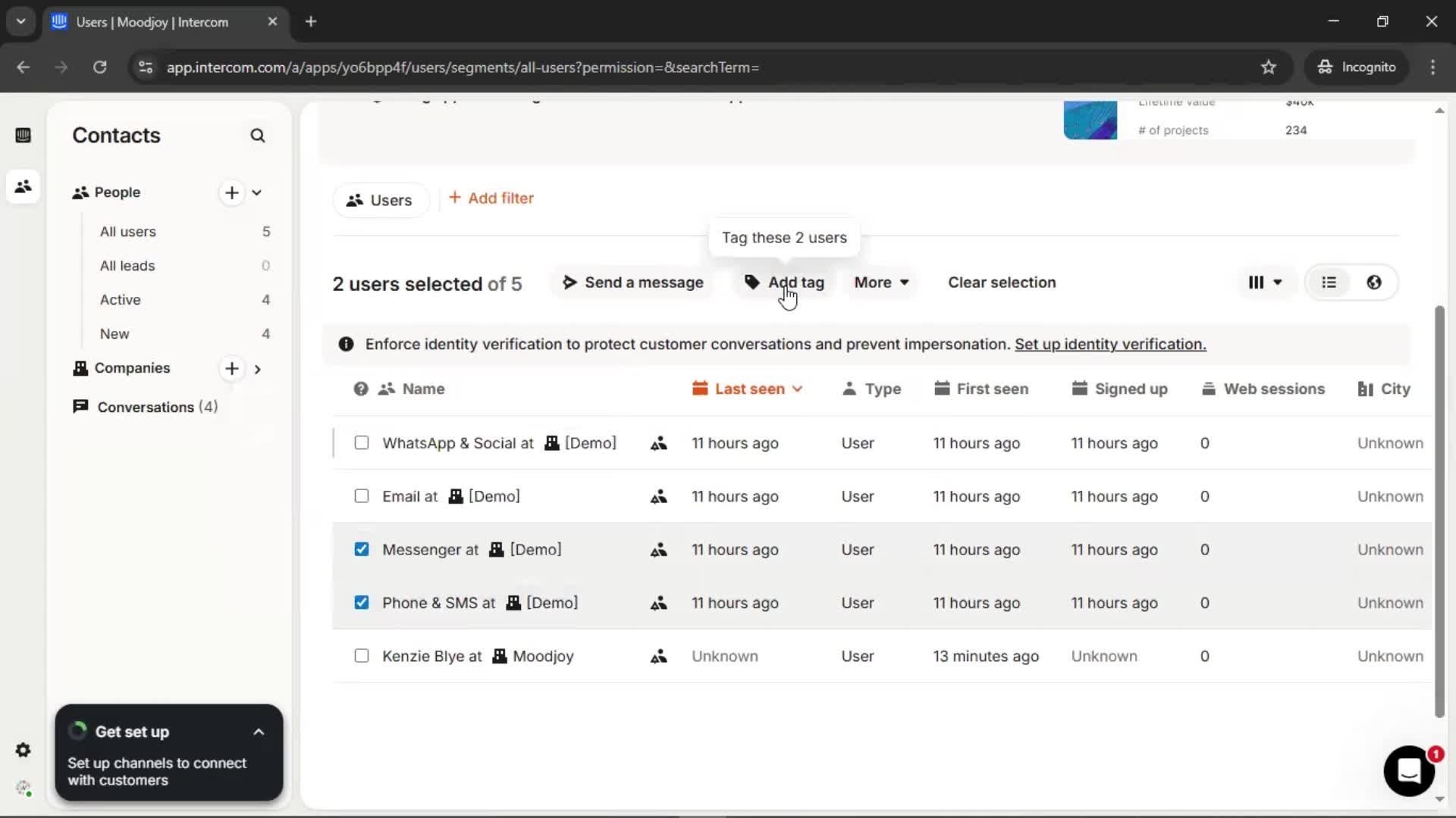 CRM screenshot