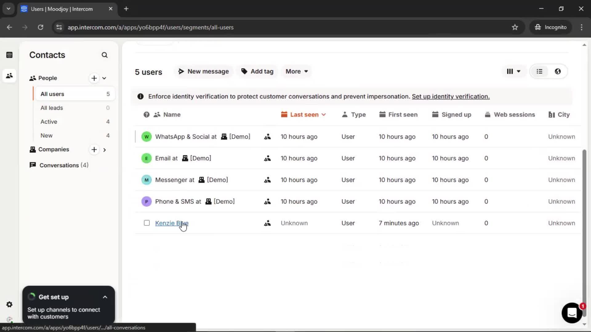 CRM screenshot