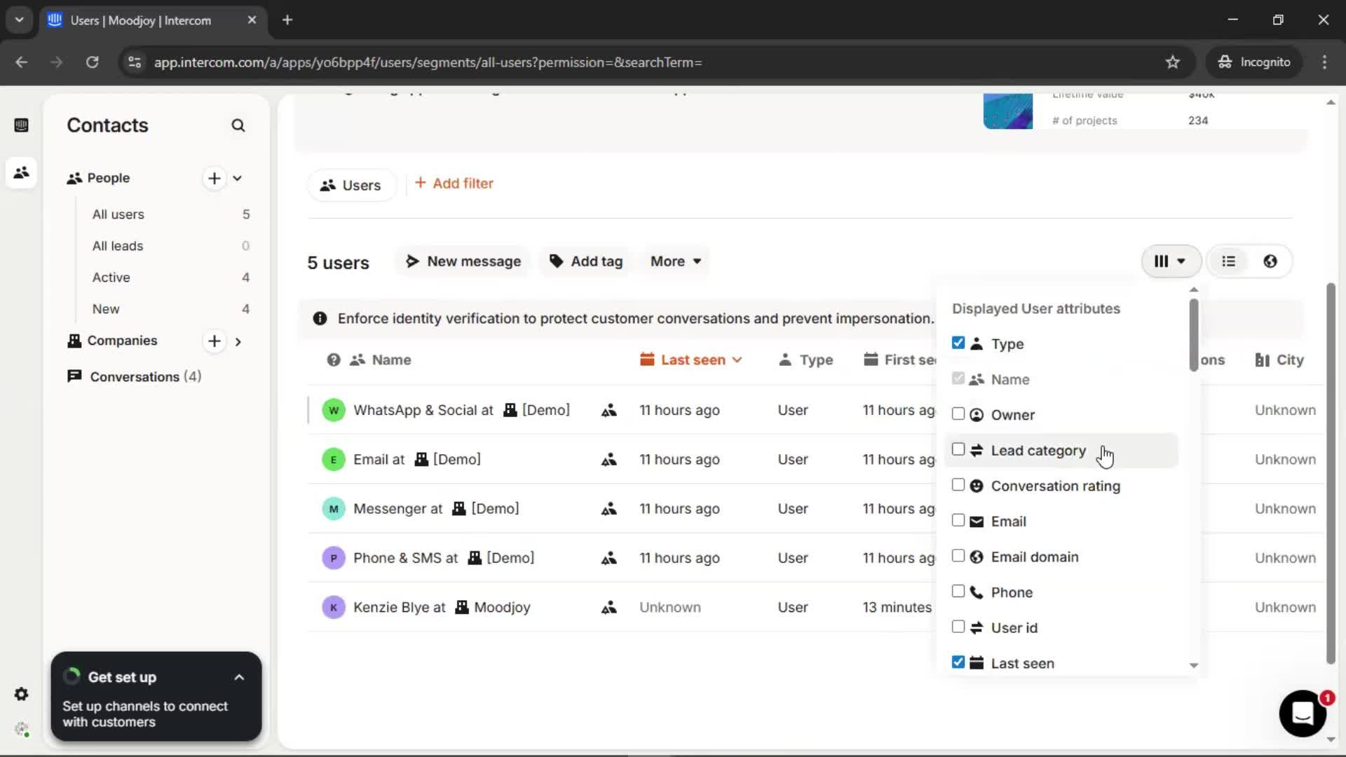 CRM screenshot