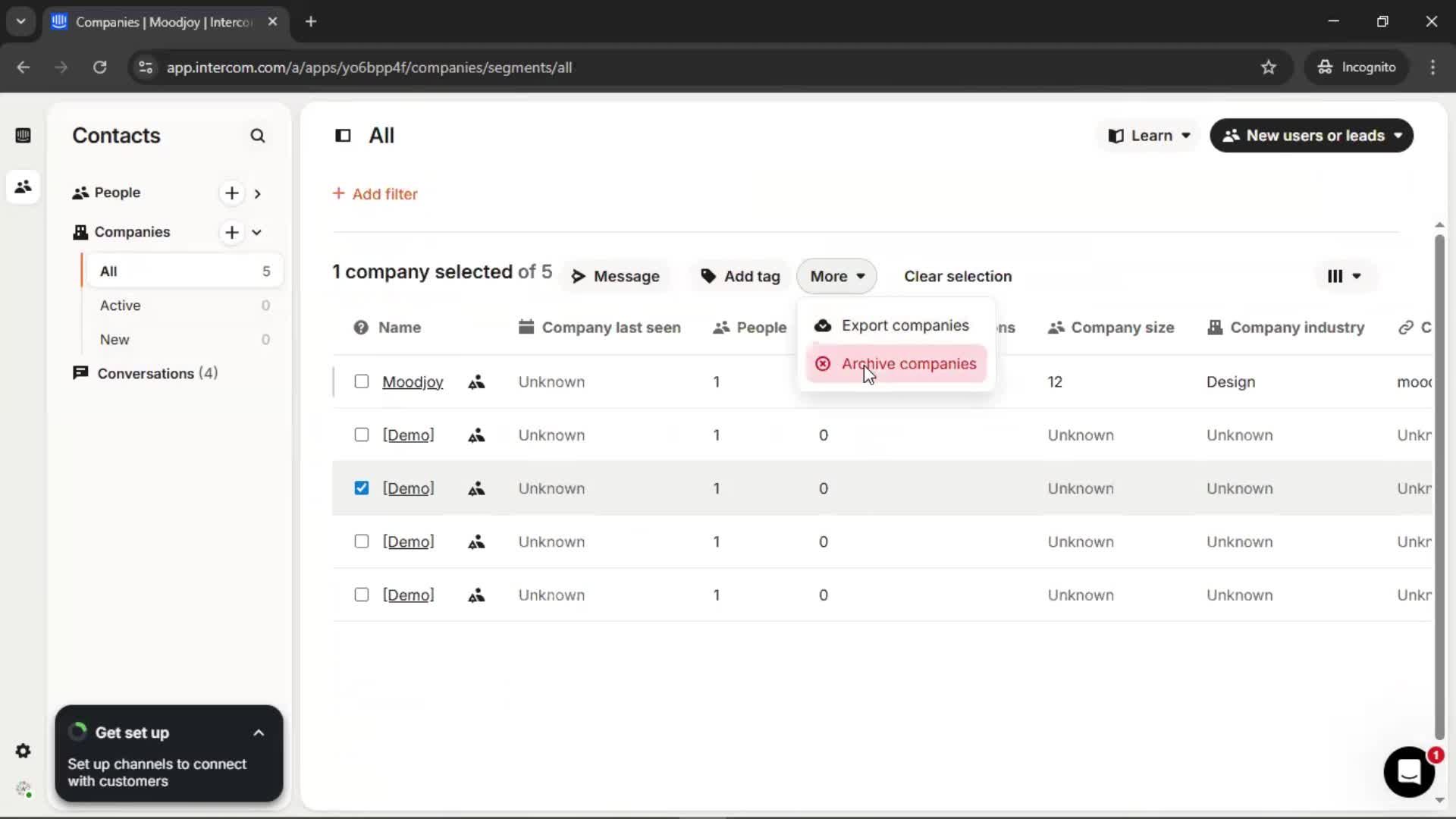 CRM screenshot