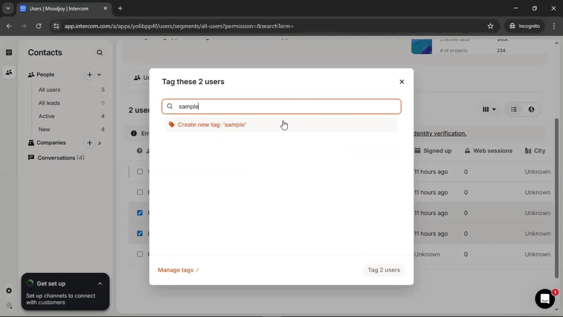 CRM screenshot