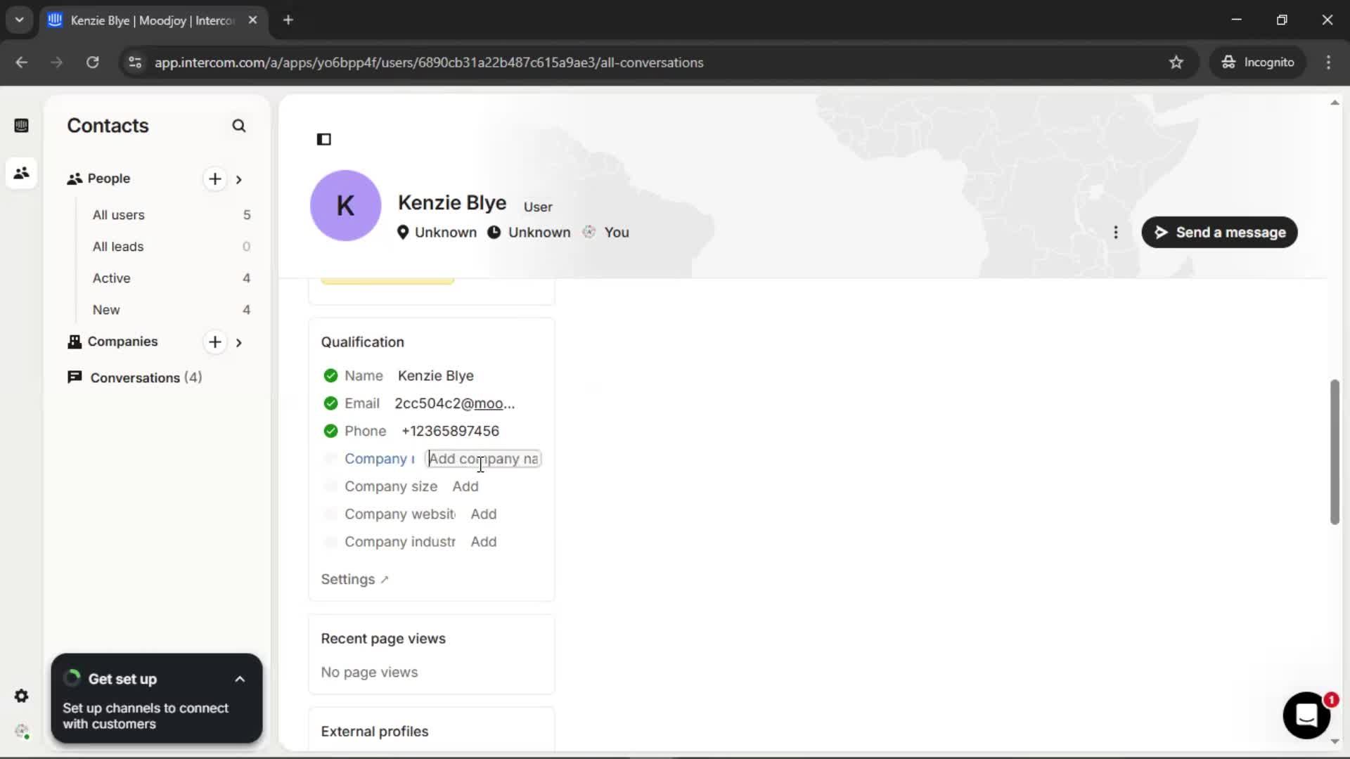 CRM screenshot