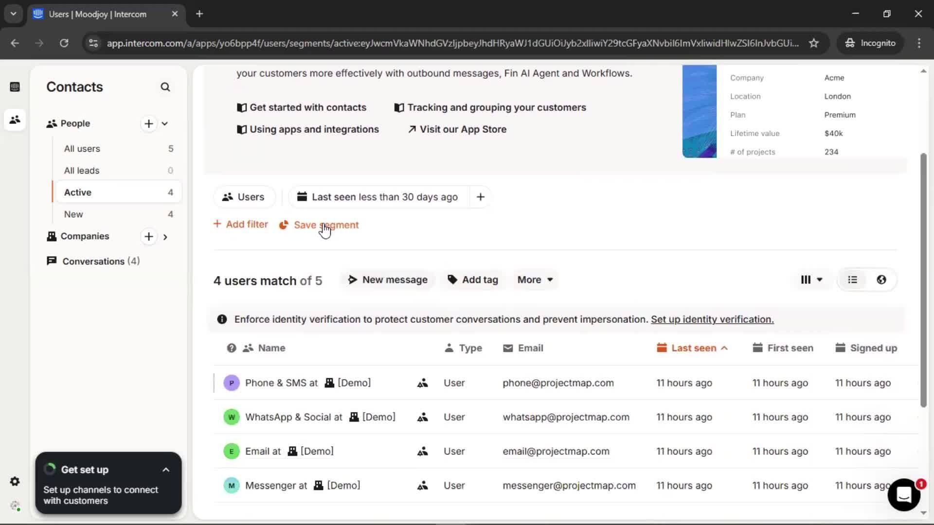 CRM screenshot
