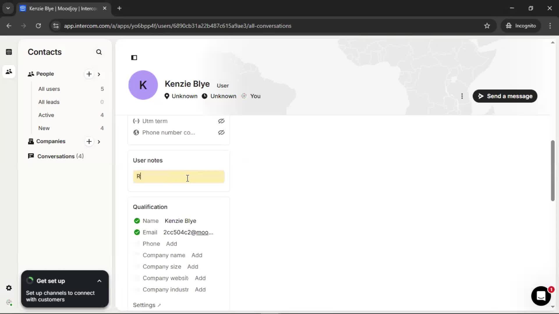 CRM screenshot