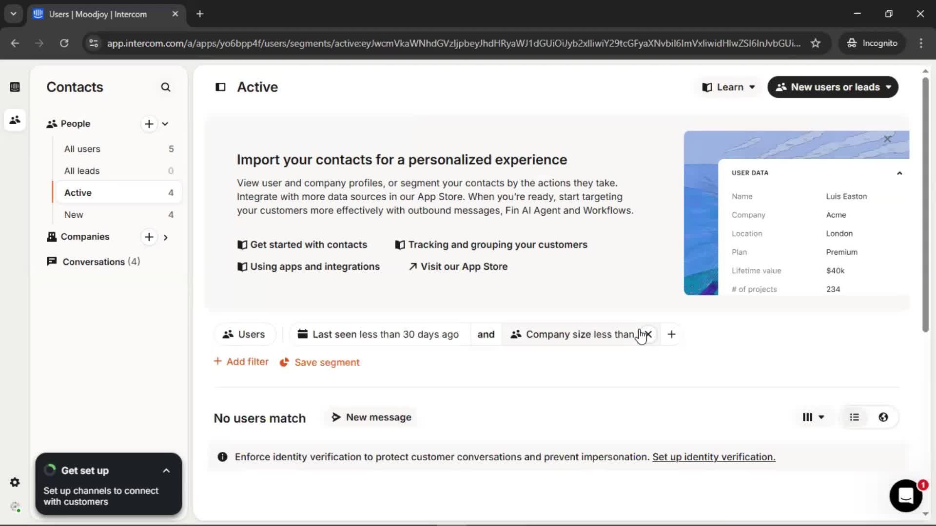 CRM screenshot