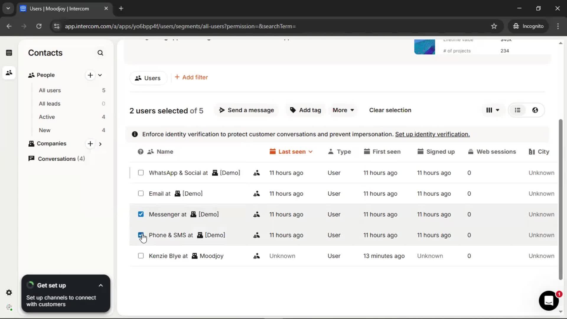 CRM screenshot