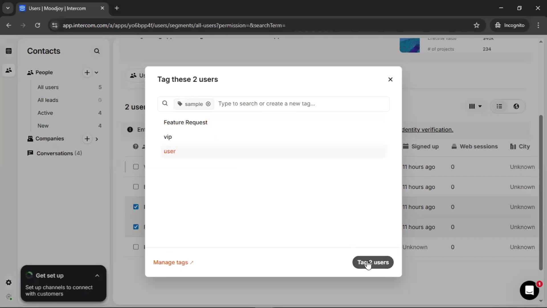 CRM screenshot