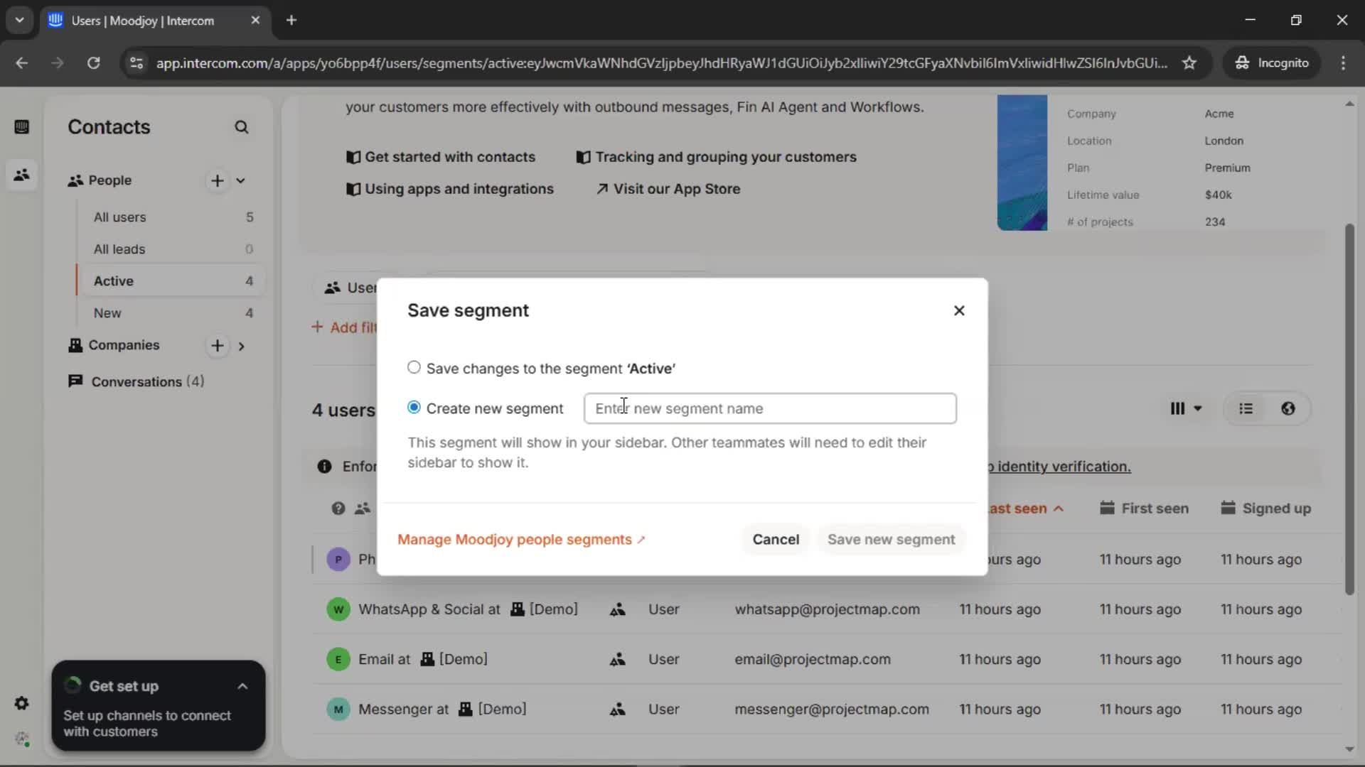 CRM screenshot