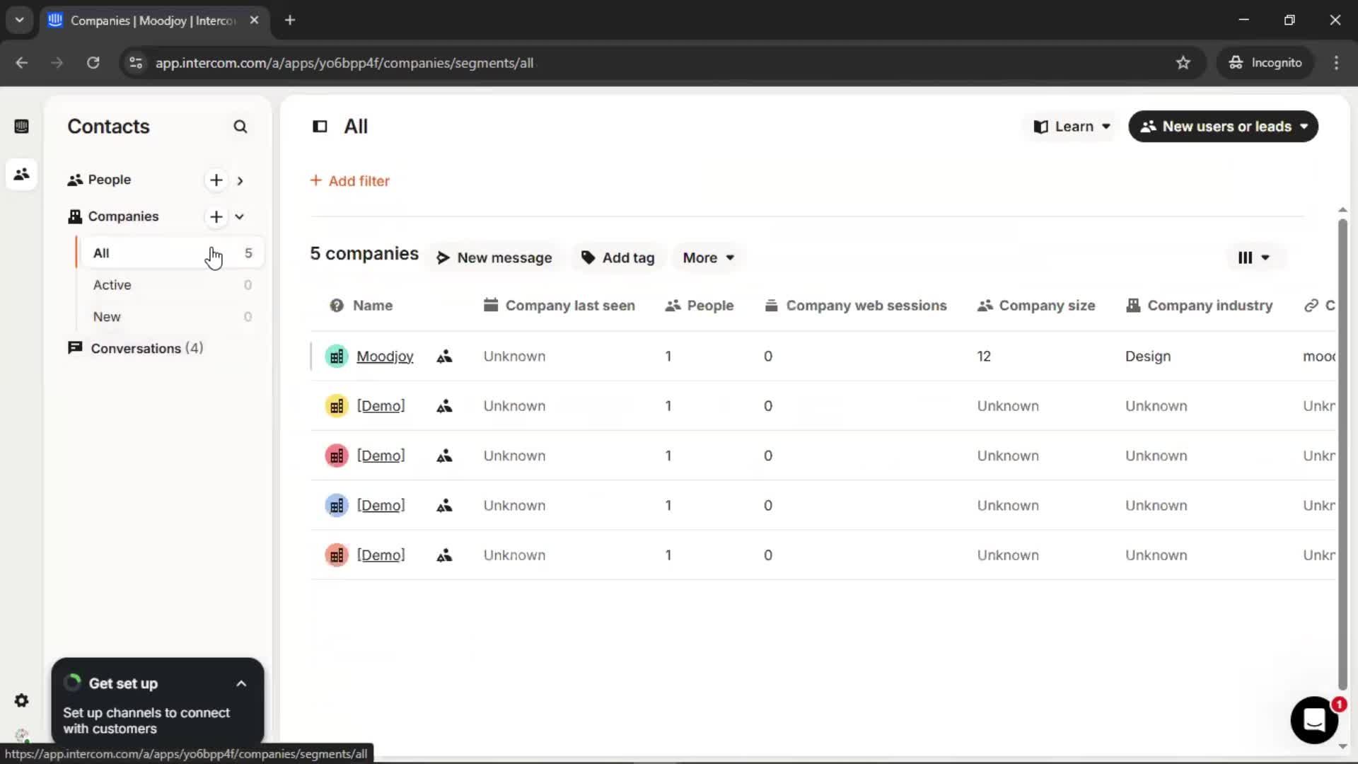CRM screenshot