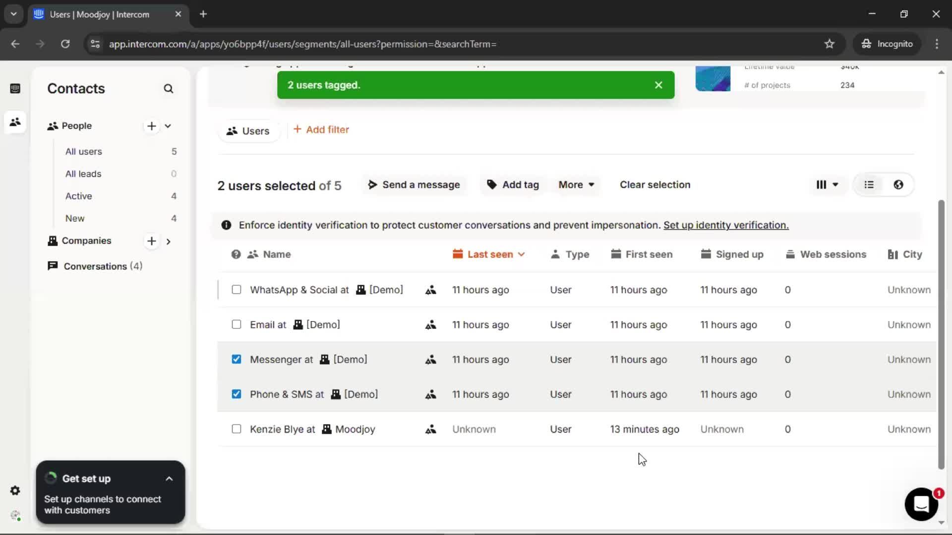 CRM screenshot
