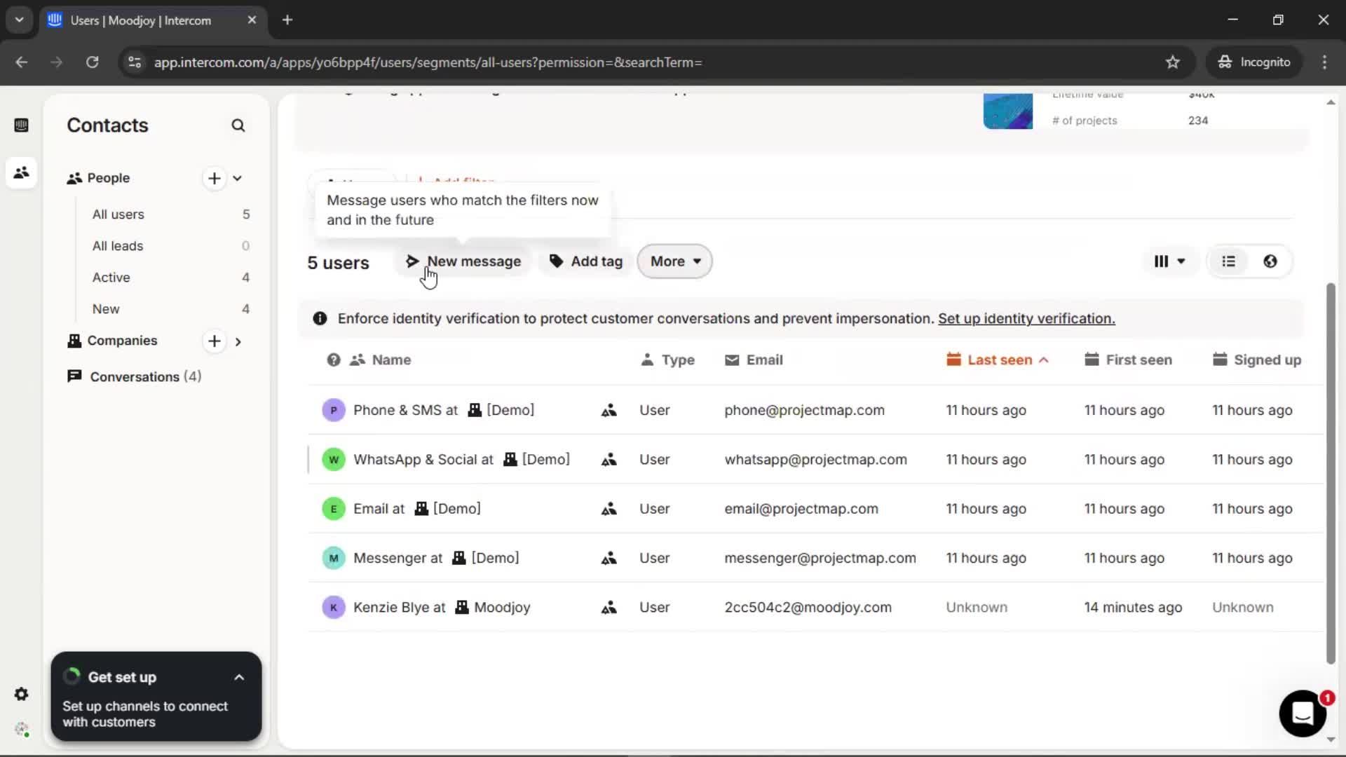 CRM screenshot