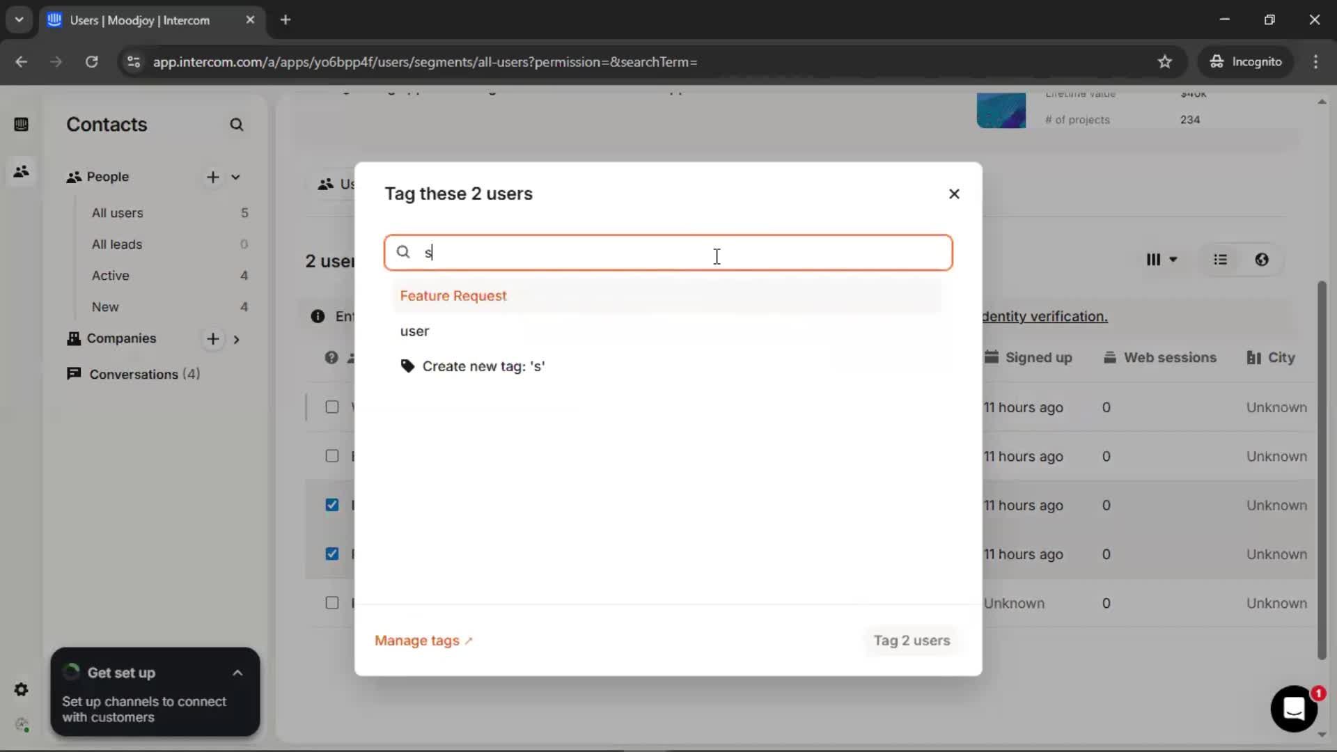 CRM screenshot