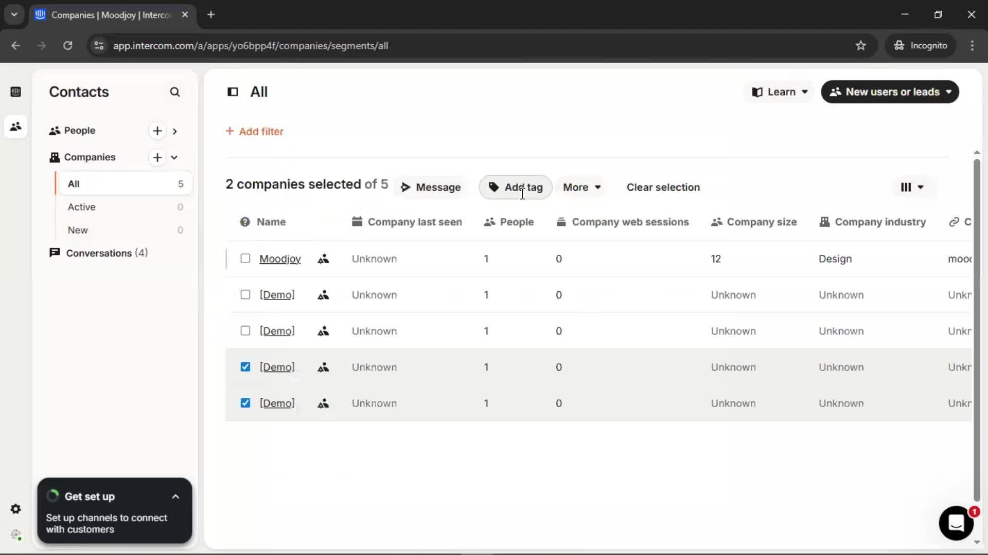 CRM screenshot