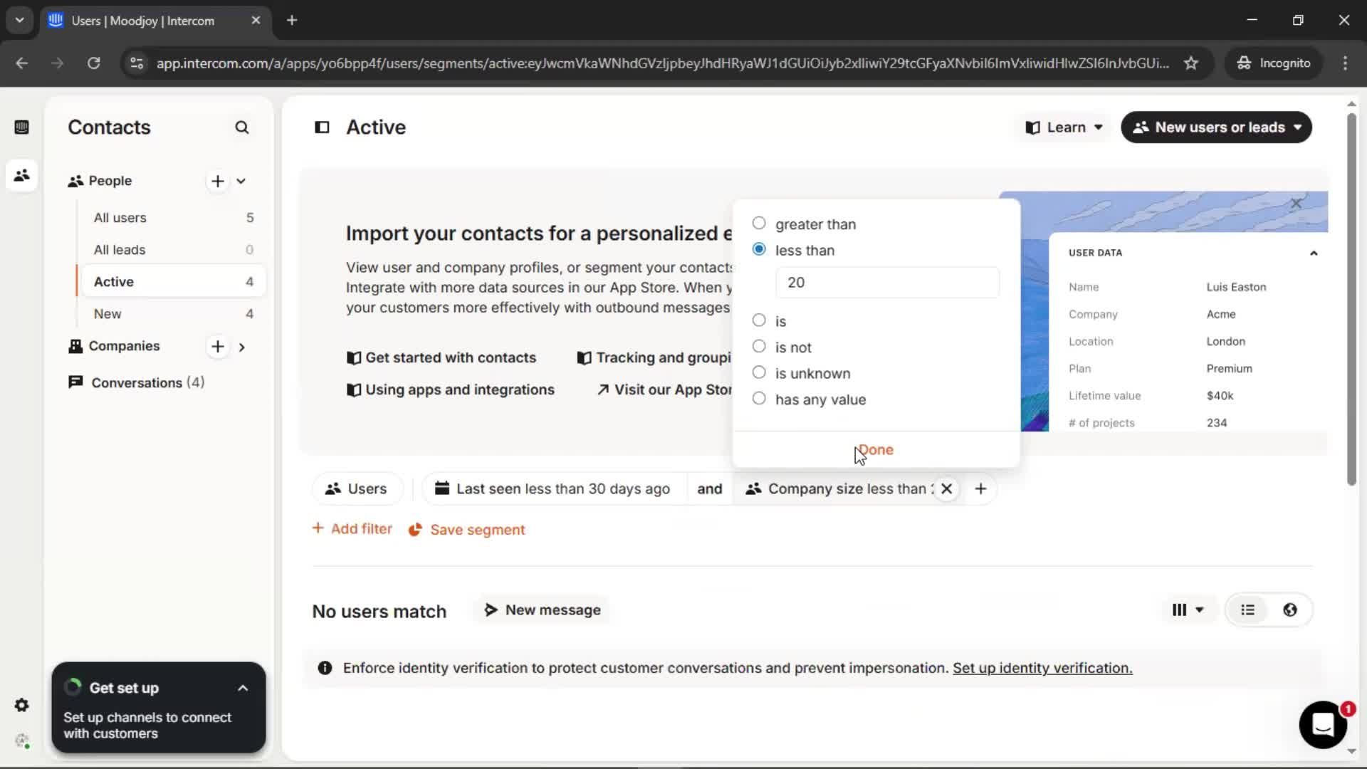 CRM screenshot