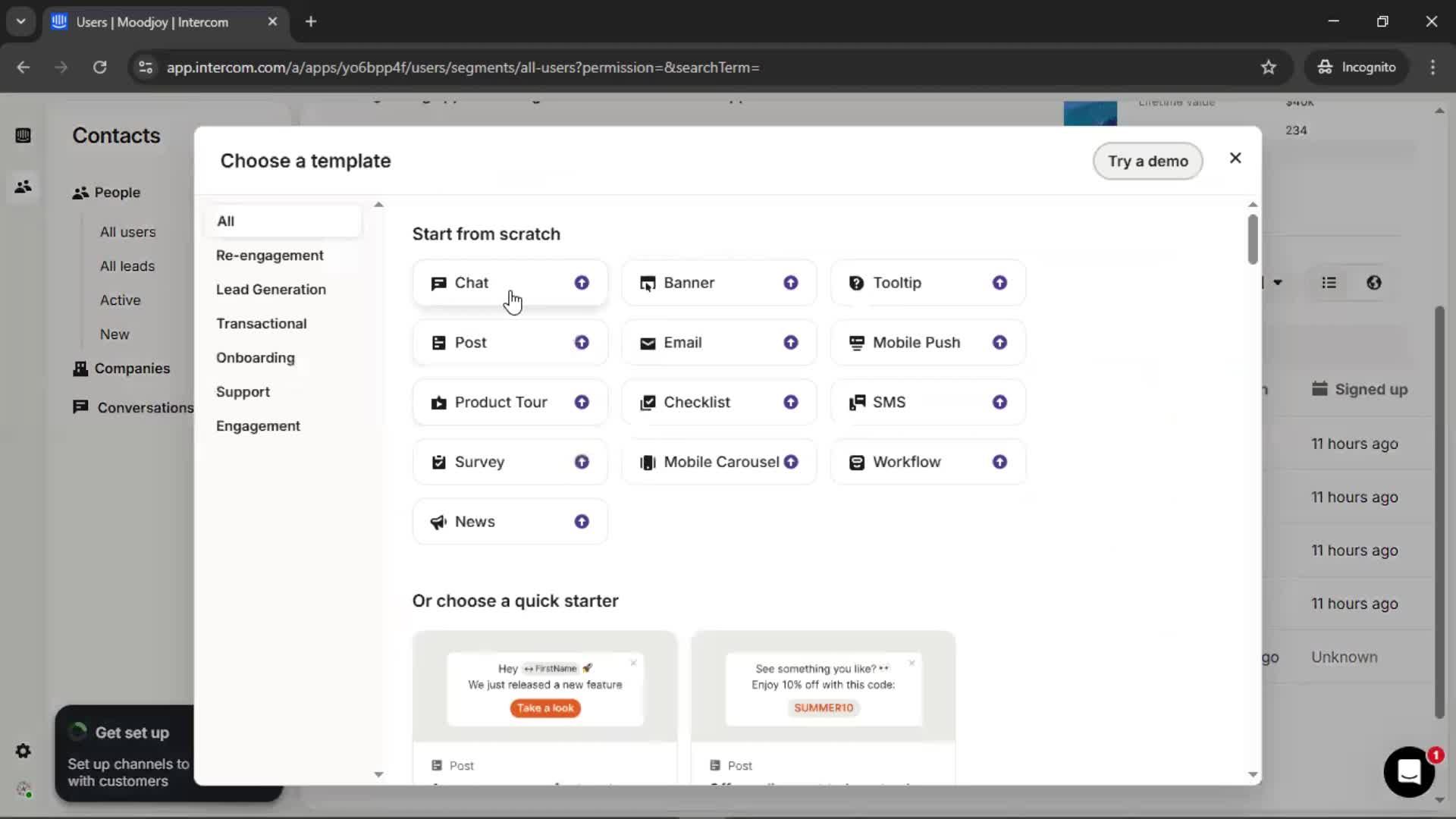 CRM screenshot