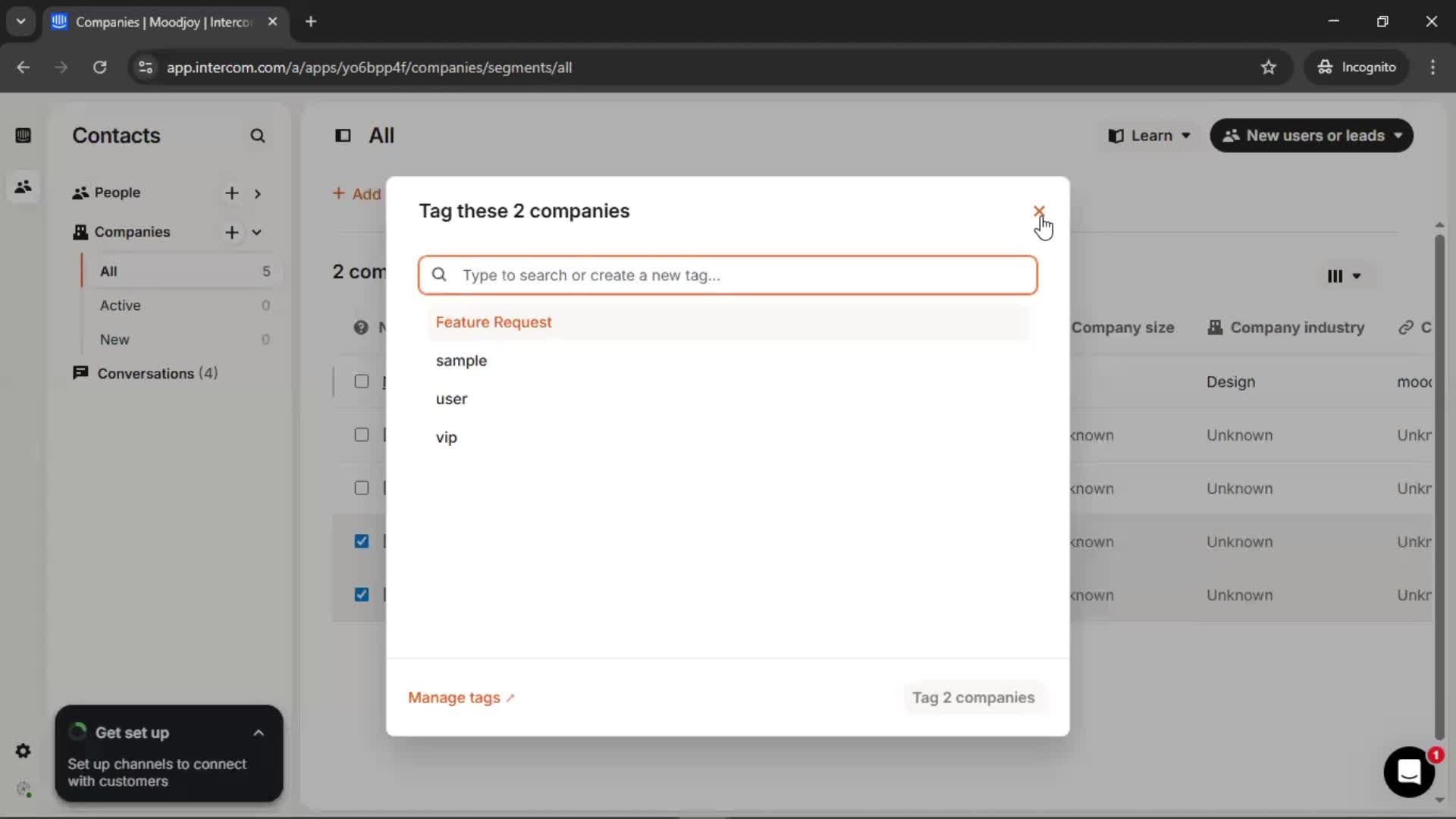 CRM screenshot
