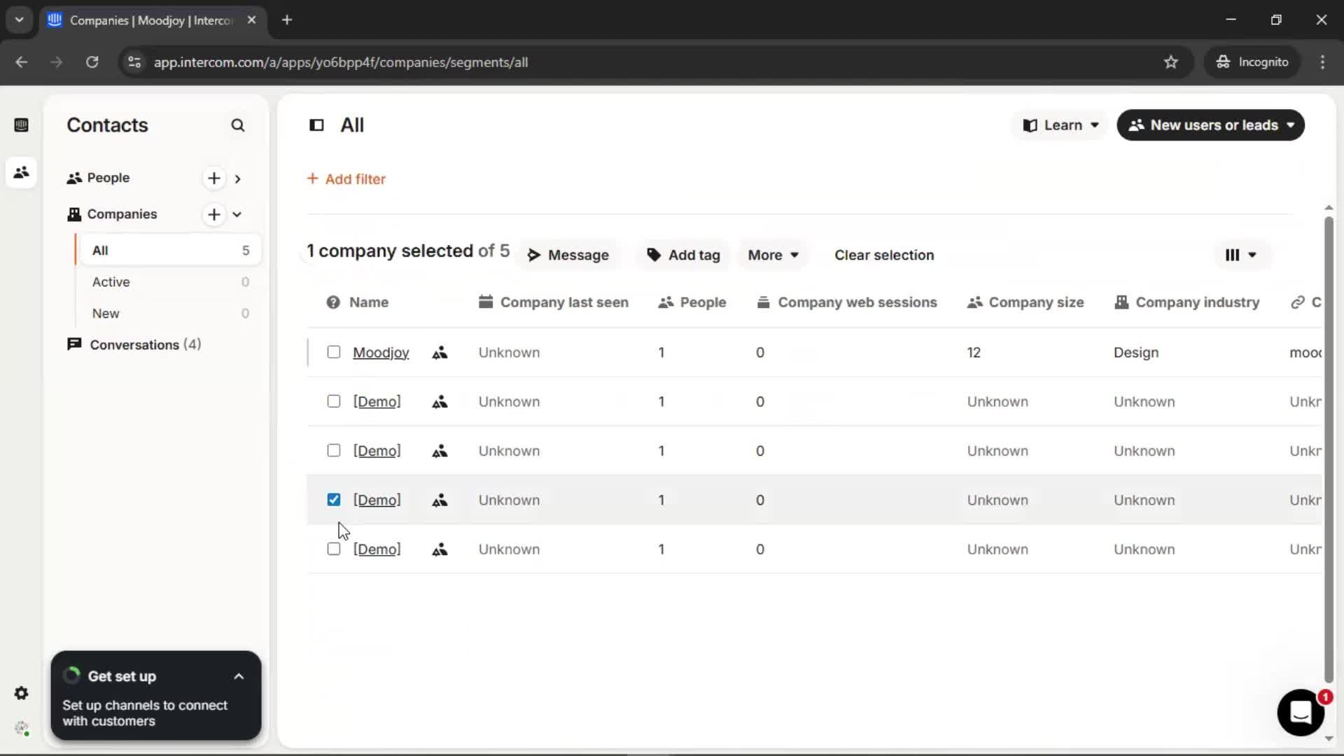 CRM screenshot
