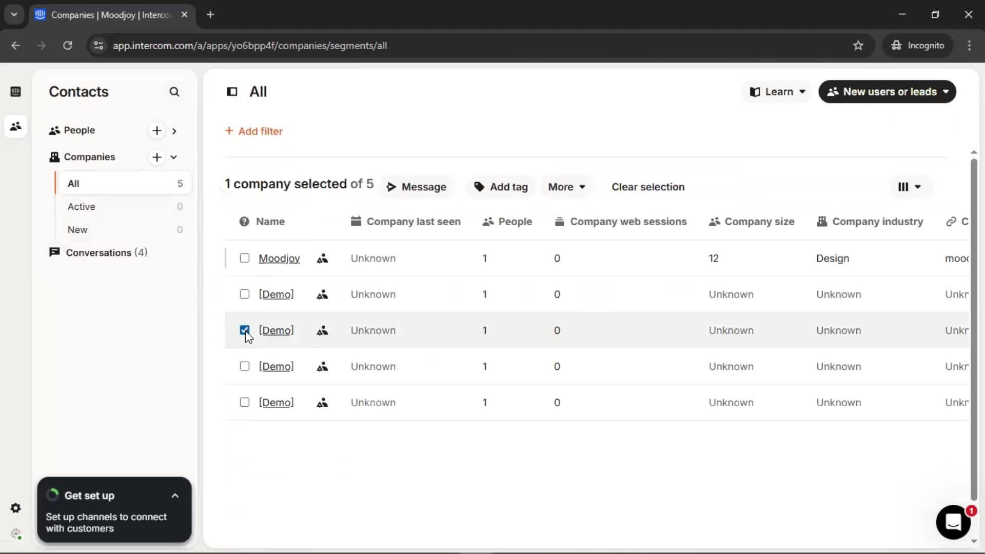 CRM screenshot