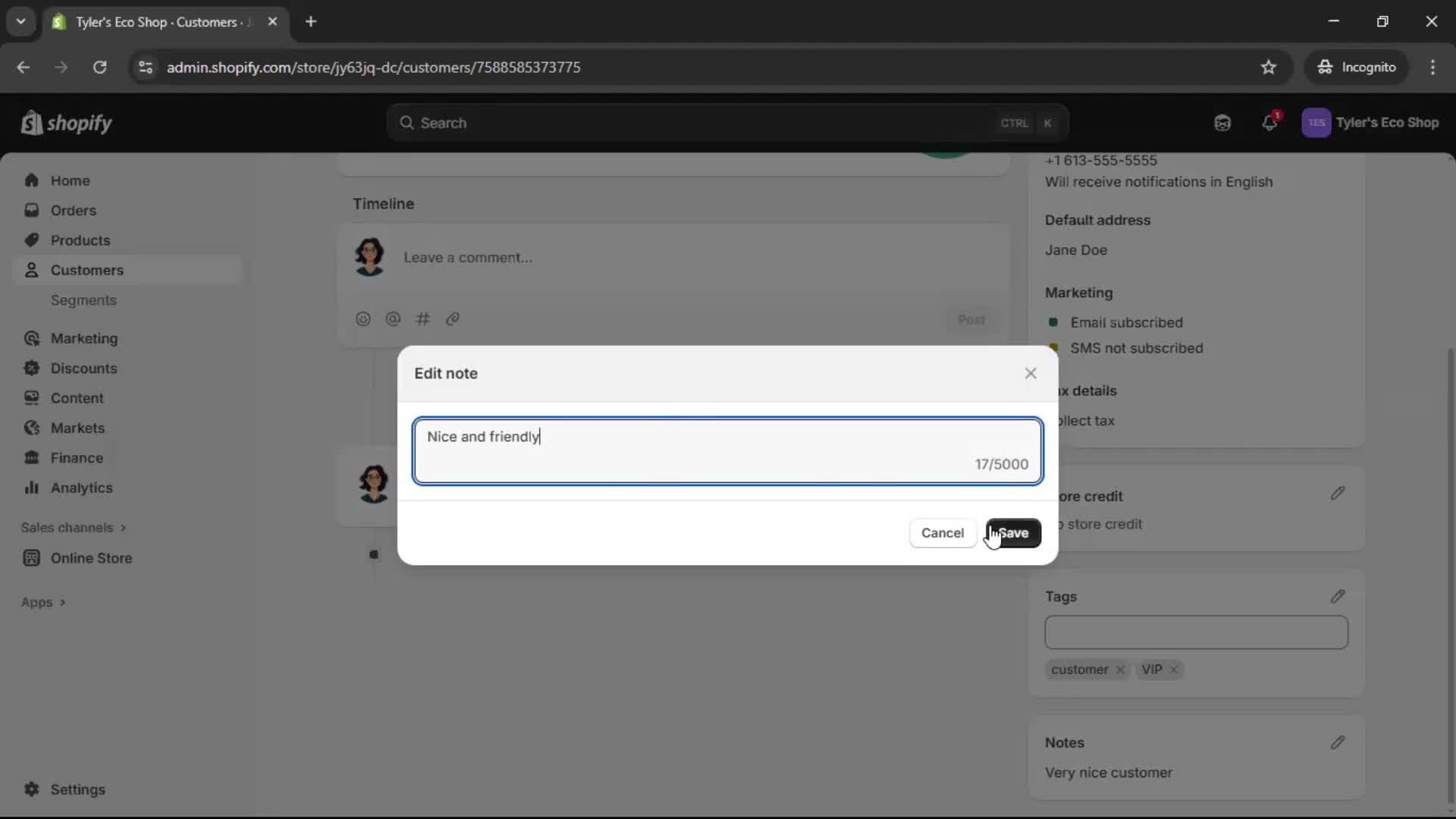 CRM screenshot