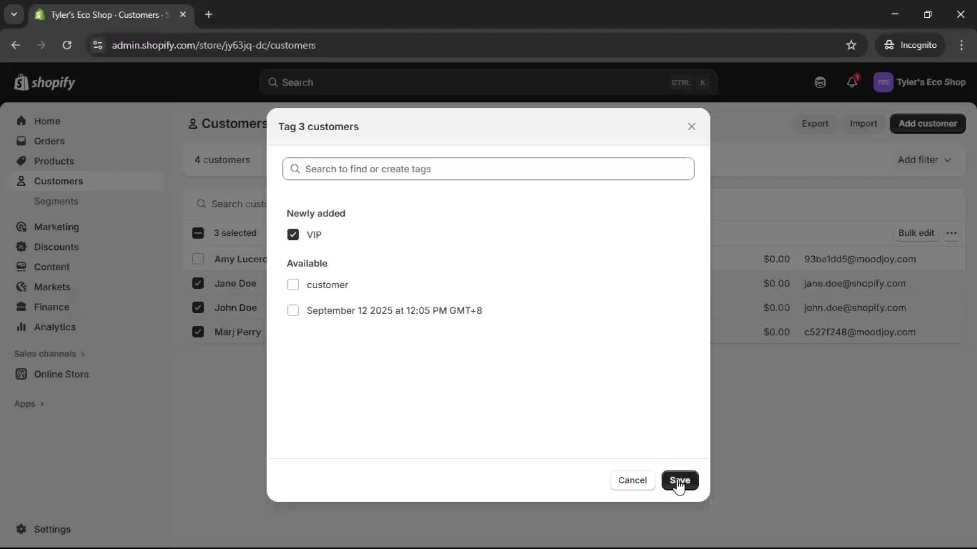 CRM screenshot
