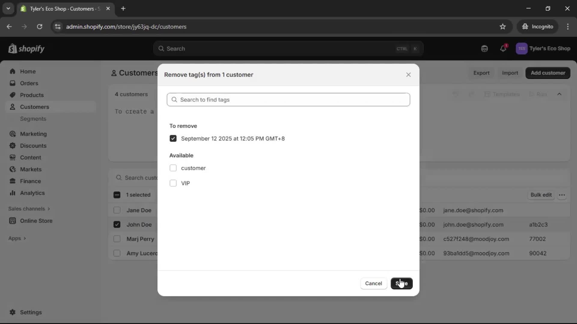 CRM screenshot