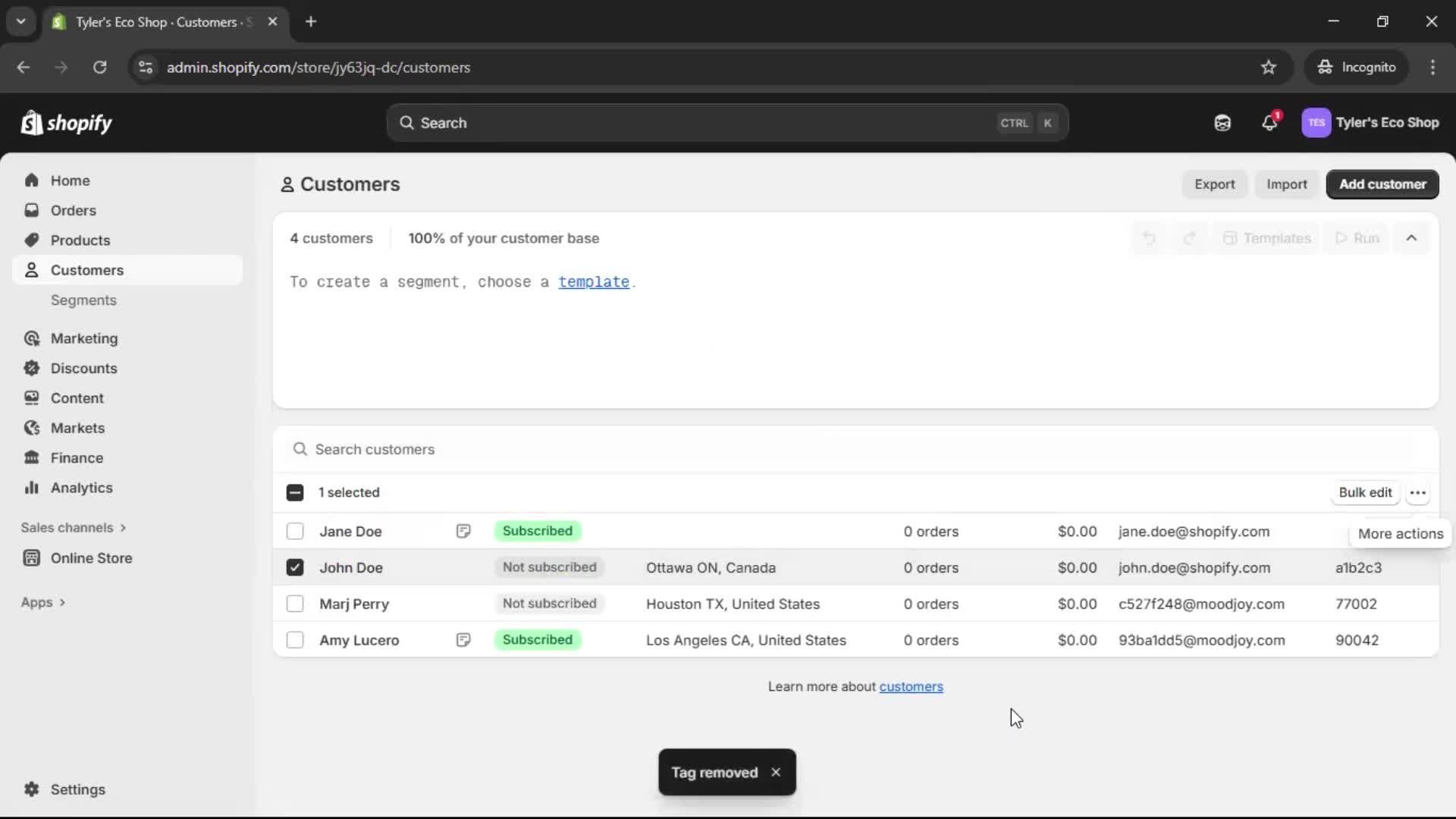 CRM screenshot