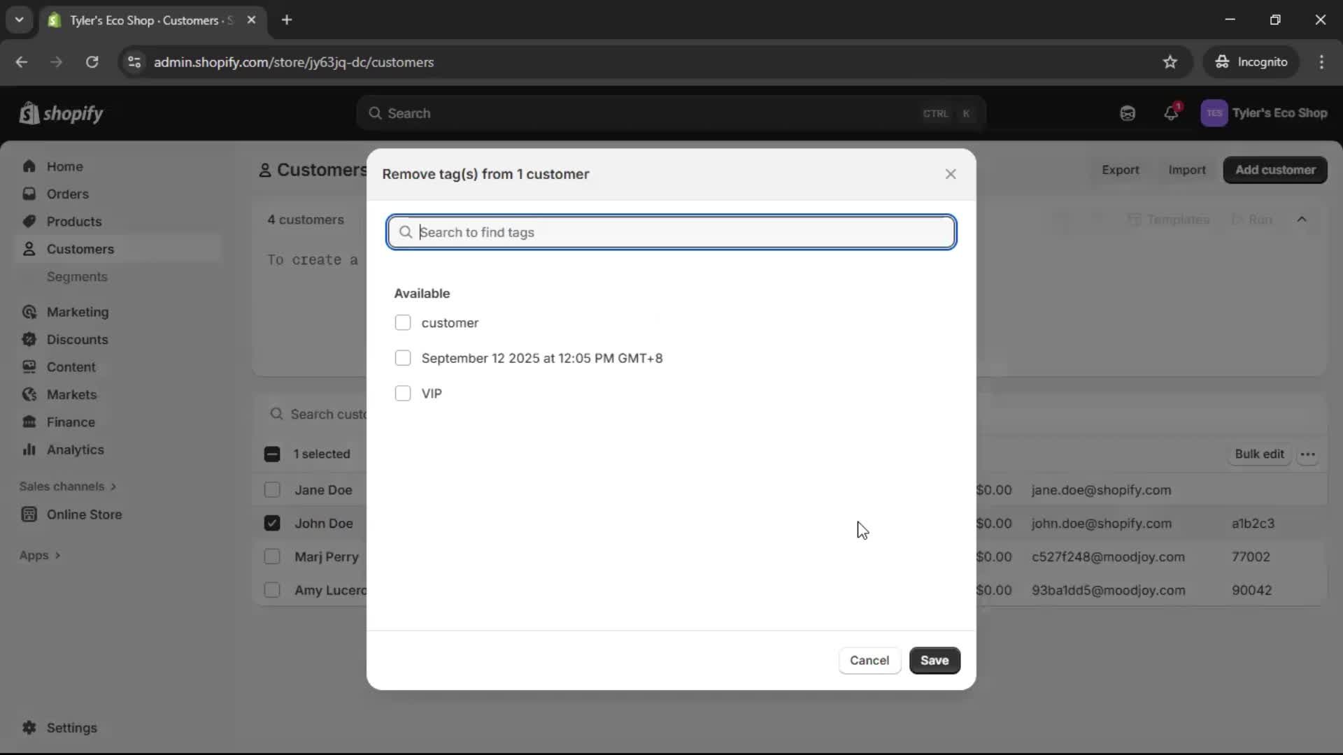CRM screenshot
