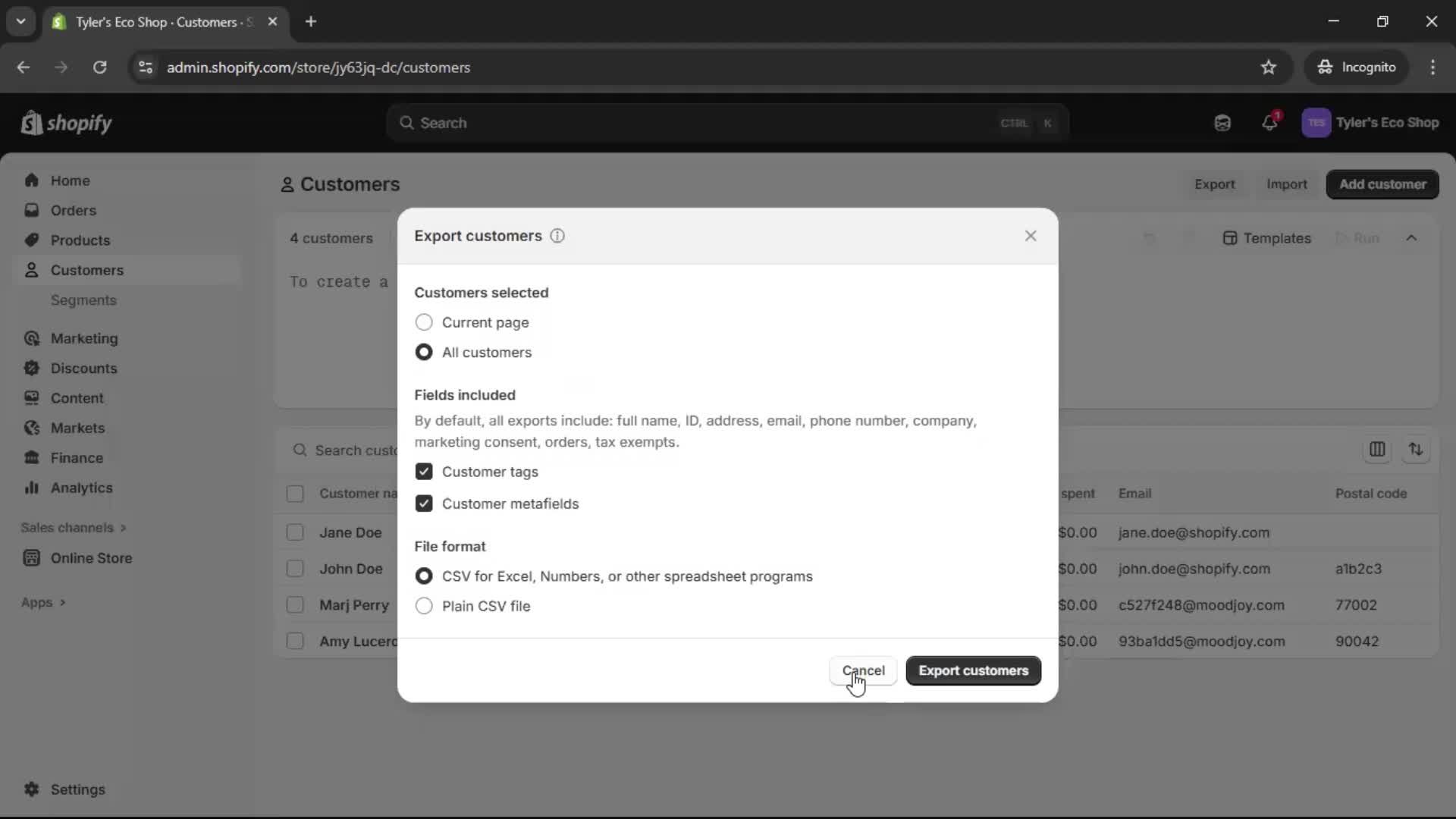 CRM screenshot