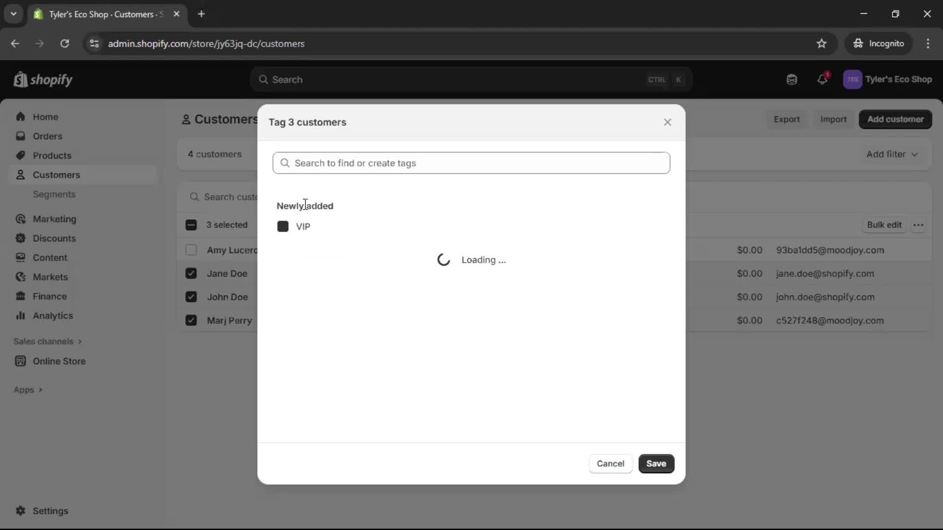 CRM screenshot