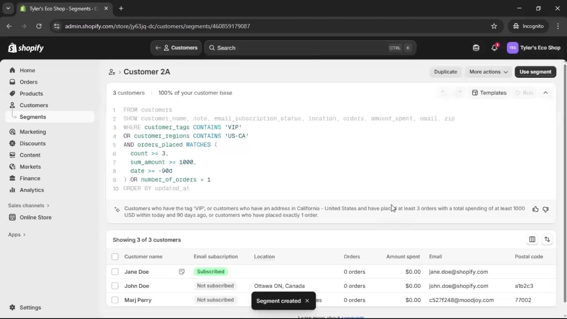 CRM screenshot