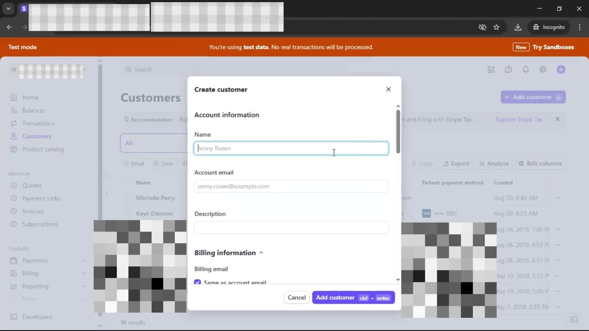CRM screenshot