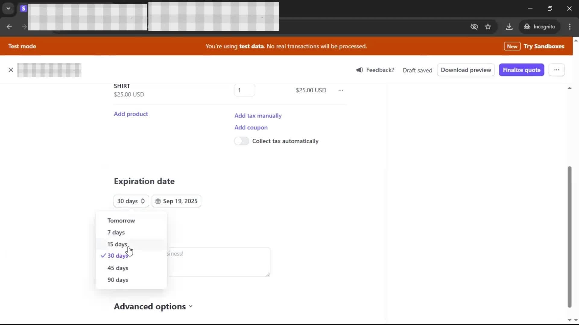 CRM screenshot
