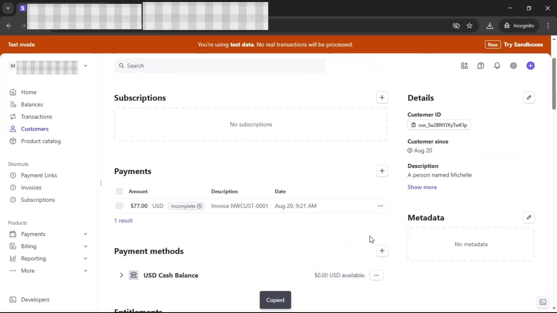 CRM screenshot