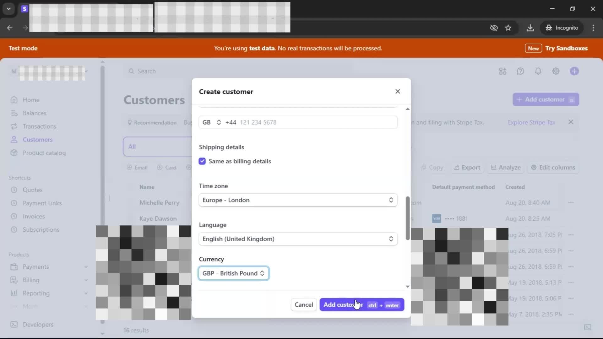 CRM screenshot
