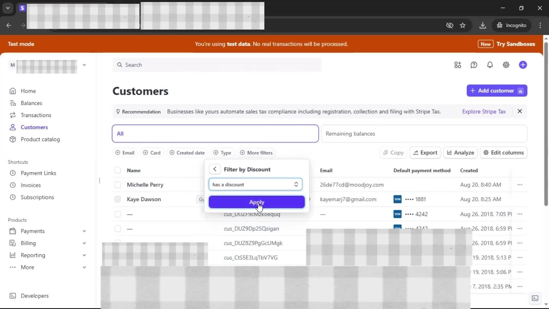 CRM screenshot